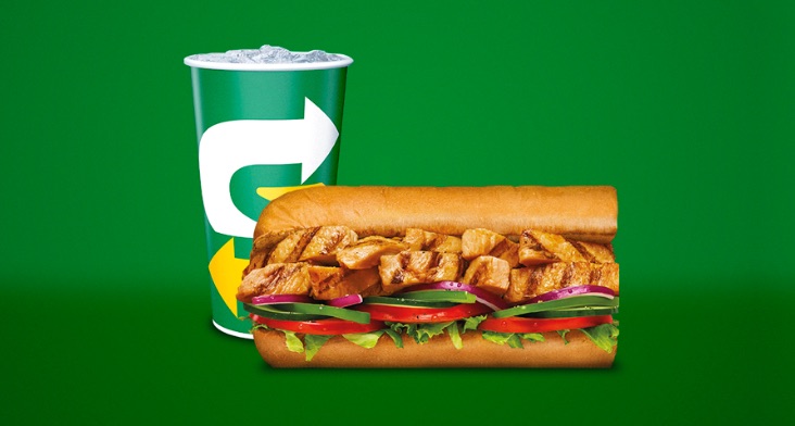 SUBWAY combo de 15 cm por $12.900 + bebida + galleta.